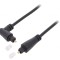 Cablu Toslink unghi 1m negru