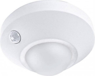 Corp de iluminat LEDVANCE NIGHTLUX Ceiling White, cu senzor de mișcare, 3xAA, 86x47 mm foto