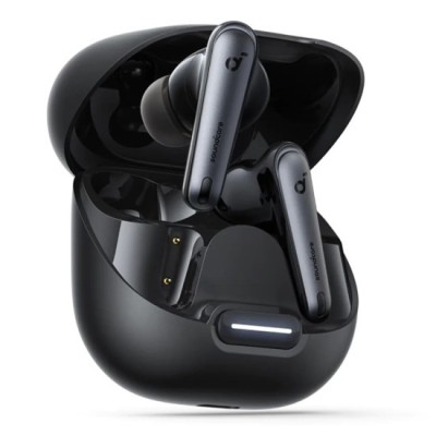 Casti Fara Fir Bluetooth 5.3, IPX4 - Anker SoundCore Liberty 4 NC (A3947G11) - Black foto
