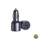 Incarcator Auto UGREEN EC703 75W 3.25A 1 x USB-A - 2 x USB-C Negru
