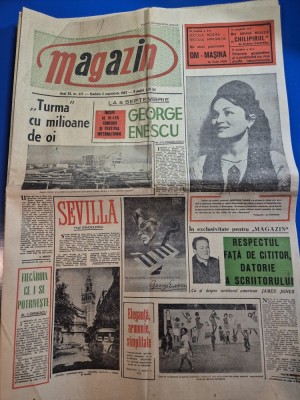 ziarul magazin 2 septembrie 1967 - solista de muzica popilara marioara tanase foto