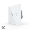 Intrerupator Dublu cu Touch LIVOLO din Sticla - Protocol ZigBee EC SmartElectro IntelligentHouse