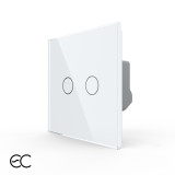 Intrerupator Dublu cu Touch LIVOLO din Sticla - Protocol ZigBee EC SmartElectro IntelligentHouse
