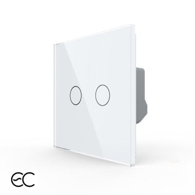 Intrerupator Dublu cu Touch LIVOLO din Sticla - Protocol ZigBee EC SmartElectro IntelligentHouse foto