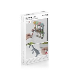 Organizator de condimente adeziv si divizibil, Jarlock, 20 bucati, InnovaGoods foto