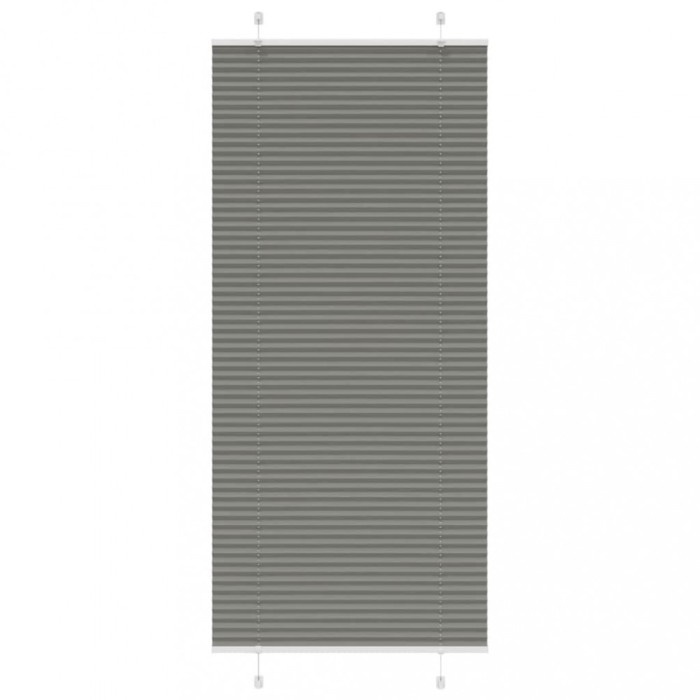 Jaluzea plisată Antracit 100x200 cm Lățime țesătură 99,4 cm