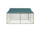Tarc Caini Otel Galvanizat 3x3m H1.8m Corturi24 Padoc Profesional Accesorii Animale Companie Cusca Solida Sigura
