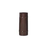 Cumpara ieftin Burlan emailat evacuare fum, maro, 120 mm x 50 cm