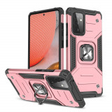 Wozinsky Ring Armor Husă Kickstand Tough Rugged Husă Pentru Samsung Galaxy A72 4G Roz 9111201935822