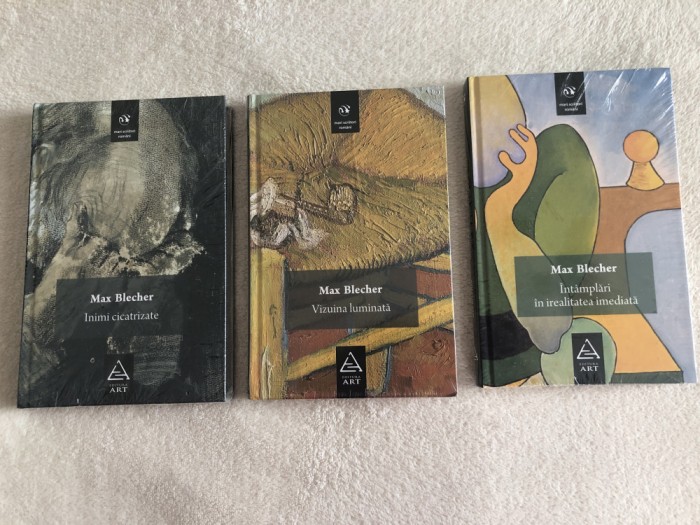 Max Blecher, 3 volume noi (vezi descrierea), in tipla, hardcover, Art 2009