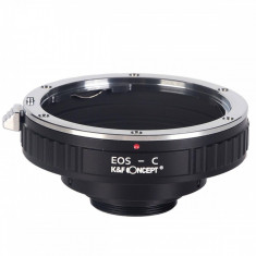 Adaptor montura K&F Concept EOS-C de la Canon EOS/EF la C-mount KF06.313