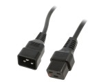 Cablu IEC C19 mamă - IEC C20 tată 2m cu blocare, negru - SCHAFFNER