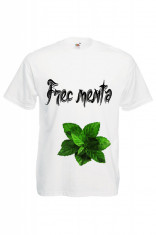 Tricou mesaj haios Frec menta, tricou personalizat ieftin foto