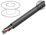 Cablu EcoCable Mini 3x2x24AWG Gri &Icirc;nchis