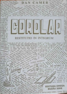 COROLAR - RESTITUTIO IN INTEGRUM-DAN CAMER-251087 foto