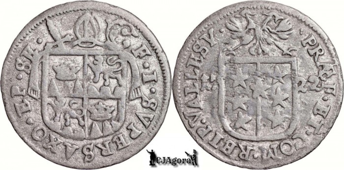 1722, 1 Batzen - Francisc Iosif Supersaxo - Confederația Elvețiană
