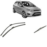 Cumpara ieftin Set 3 stergatoare FORD C-MAX II (DXA/CB7, DXA/CEU) din 2010-2019, pentru parbriz si luneta fata si spate auto, Bosch Twin-Aerotwin, din cauciuc silico