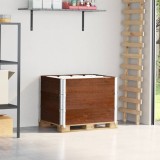 Gossi rame pentru paleti 3 buc. maro 80x60 cm lemn masiv de pin