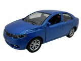 Macheta KIA Cerato albastra 1:32 metal sunete si lumini deschide usile