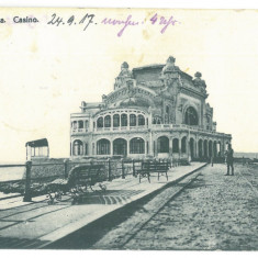5173 - CONSTANTA, Cazinoul, Romania - old postcard, CENSOR - used - 1917