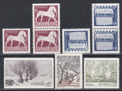 Suedia 1973 - Cal și navă vikingă, MNH foto