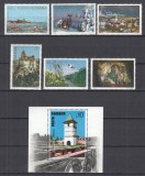 ROMANIA 1978 LP 960 LP 961 OBIECTIVE TURISTICE SERIE+COLITA MNH