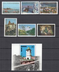 ROMANIA 1978 LP 960 LP 961 OBIECTIVE TURISTICE SERIE+COLITA MNH