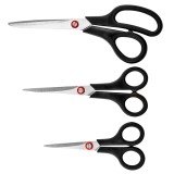 Set 3 foarfeci universale TOP TOOLS pentru casa, birou si hobby