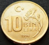 Moneda 10 BIN LIRA - TURCIA, anul 1996 * cod 2089 A