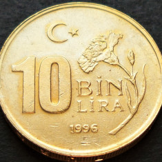 Moneda 10 BIN LIRA - TURCIA, anul 1996 * cod 2089 A