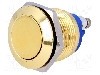 Intrerupator anti-vandalism, OFF-(ON), &Oslash;19mm, ONPOW - GQ19F-10/G
