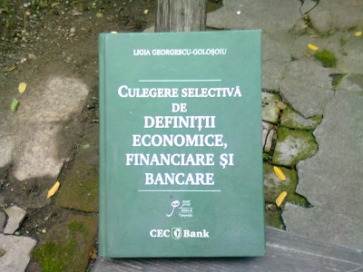 CULEGERE SELECTIVA DE DEFINITII ECONOMICE, FINANCIARE SI BANCARE - LIGIA GEORGESCU GOLOSOIU foto