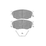 Placute frana fata Mazda 6 (Gg), 06.2002-12.2008, marca SRLine S70-0531