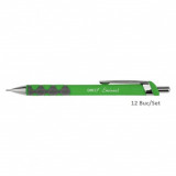 Cumpara ieftin Set 12 Creioane Mecanice DACO Eminent, Mina 0.5 mm, Corp de Plastic, cu Mecanism, Culoare Verde, Creioane Mecanice 0.5 mm, Creioane Mecanice cu Mecani