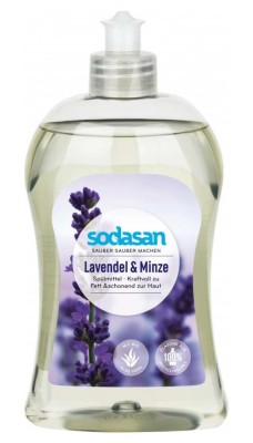 Detergent Vase Lichid Eco Lavanda si Menta 500 mililitri Sodasan foto