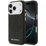 Husa MagSafe pentru Apple iPhone 17 Pro Max, Karl Lagerfeld, Point &amp; Metal Logo, Neagra
