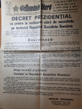 Romania libera 5 martie 1977-primul ziar dupa cutremur,decret prezidential