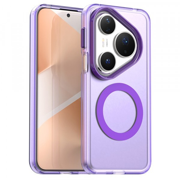 Husa MagSafe pentru Huawei Pura 80 Pro, Techsuit, CandyCase, Mov