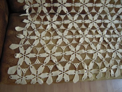Macrame (mileu) - fata de masa in forma de dreptunghi, cu diam. 120x180 cm foto