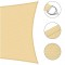 Plasa Umbrire 180 G/Mp, 3.0 X 3.0 M, Crem, 4 Inele