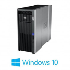 Workstation Refurbished HP Z800, 2 x Hexa Core X5660, NVidia Quadro 4000, Win 10 Home foto