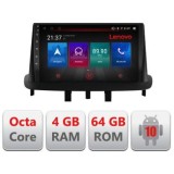 Navigatie Renault Megane 3 E-145 Octa Core cu Android Radio Bluetooth Internet GPS WIFI DSP 4+64GB 4G CarStore Technology
