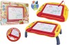 Tablita desen pentru copii, Globo Vitamina G, cu suport picioare, creion special magnetic, 4 forme tip stampile incluse, suprafata desen multicolora,