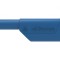 Conector banană 4mm 32A 1kV albastru izolație aurit