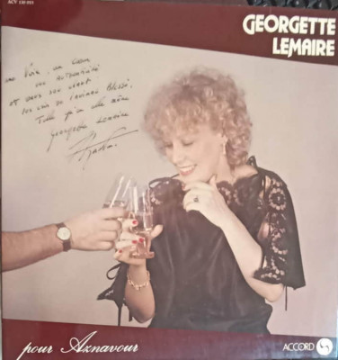 Disc vinil, LP. Pour Aznavour-Georgette Lemaire foto