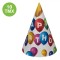 Coifuri Petrecere Carton, Model Baloane Happy Birthday, Set 10 Bucăți, Multicolor, 15 cm