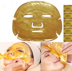 Masca Colagen, Gold Mask, pentru Fata, impotriva Ridurilor, Cearcanelor, 1 buc/set foto