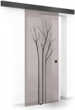 Usa glisanta Boss &reg; Black, model Peace negru, 80x215 cm, sticla 8 mm bronz securizata, culisanta in ambele directii