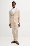 Lindbergh costum din amestec de in barbati, culoarea bej, uni, 30-606060