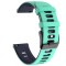 Curea din silicon compatibila cu Pebble Time Steel, Telescoape QR, 22mm, Tea Green